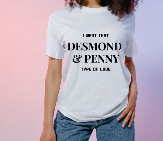 LOSTIE TEE: I WANT THAT DESMOND & PENNY TYPE OF LOVE